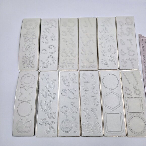 Cuttlebug Harmony Alphabet Die Set 12 Dies Provo Craft Scrapbooking Card Making - Picture 6 of 9